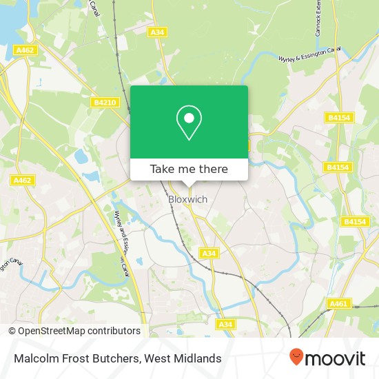 Malcolm Frost Butchers map