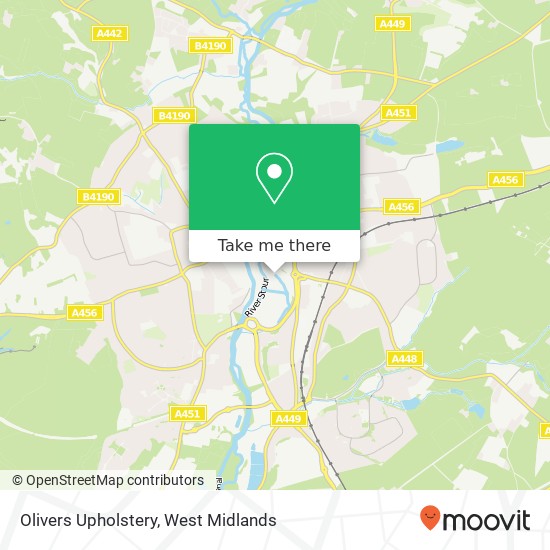 Olivers Upholstery map