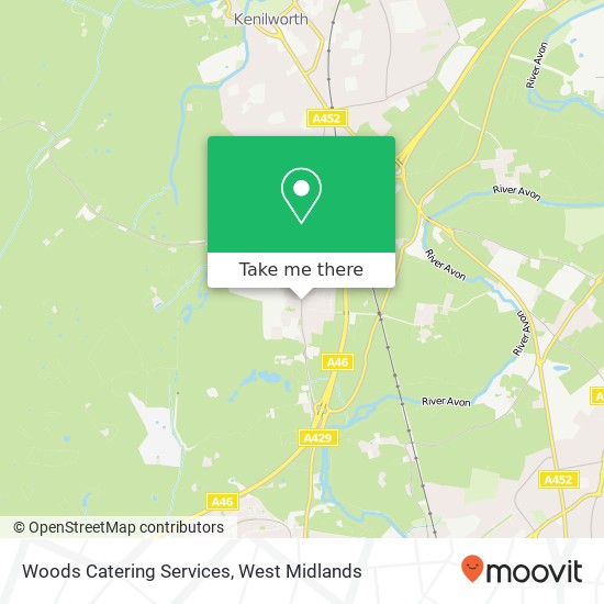 Woods Catering Services map