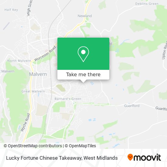 Lucky Fortune Chinese Takeaway map