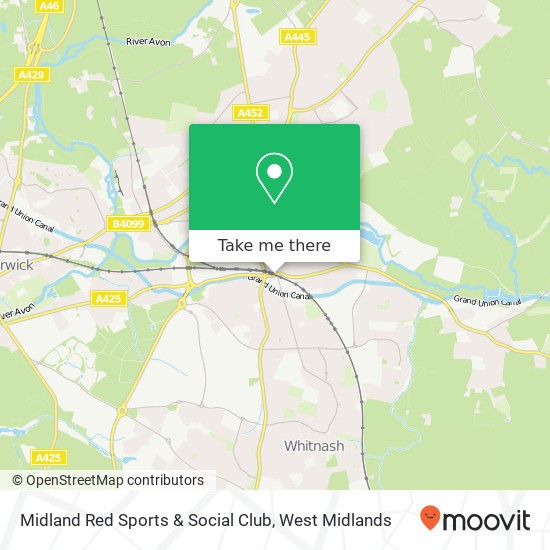 Midland Red Sports & Social Club map