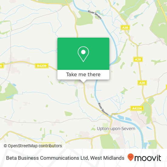 Beta Business Communications Ltd map