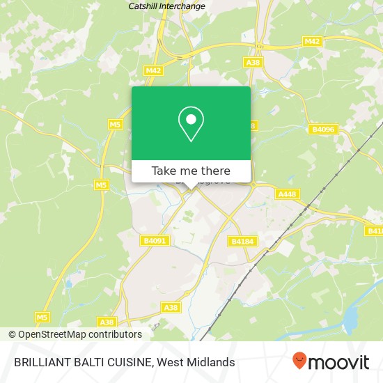 BRILLIANT BALTI CUISINE map