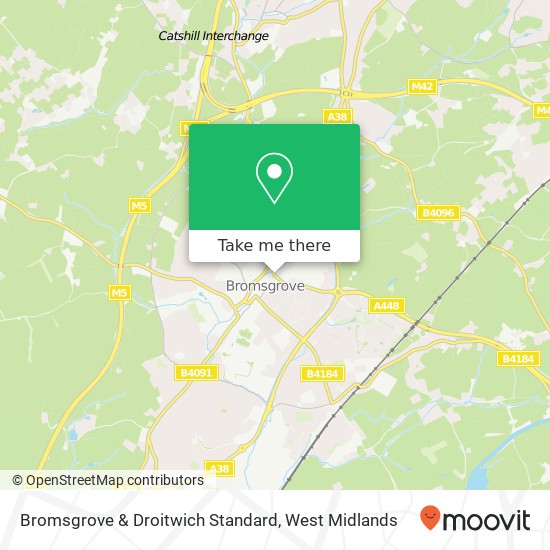 Bromsgrove & Droitwich Standard map