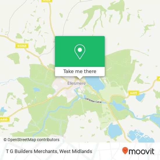 T G Builders Merchants map