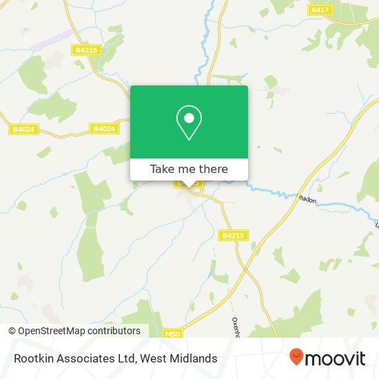 Rootkin Associates Ltd map