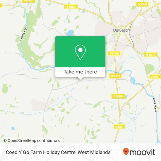 Coed Y Go Farm Holiday Centre map