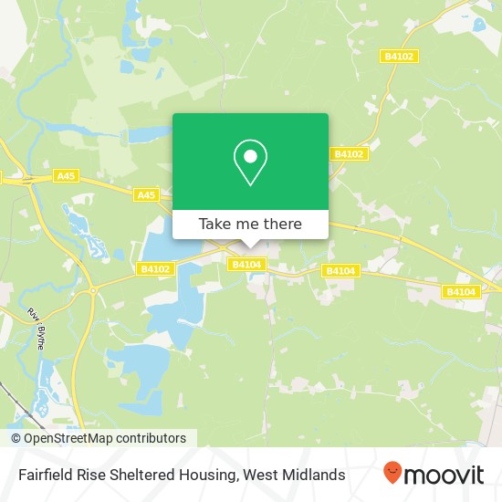 Fairfield Rise Sheltered Housing map