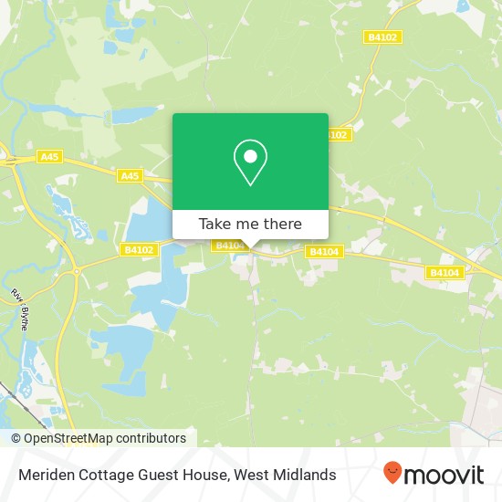 Meriden Cottage Guest House map