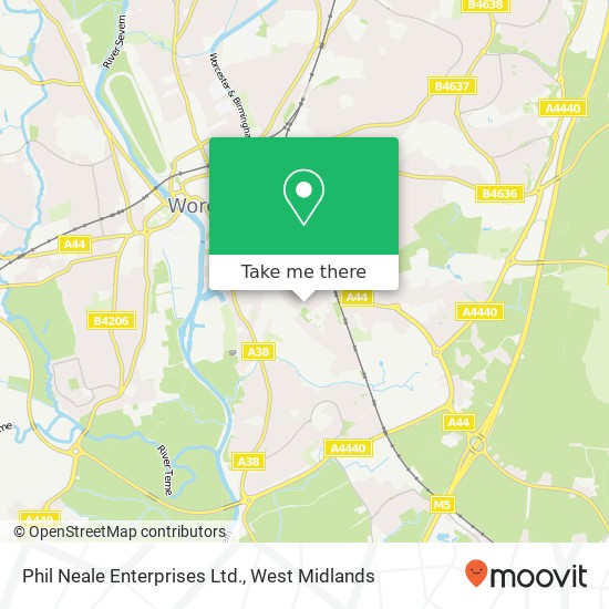 Phil Neale Enterprises Ltd. map