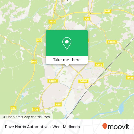 Dave Harris Automotives map