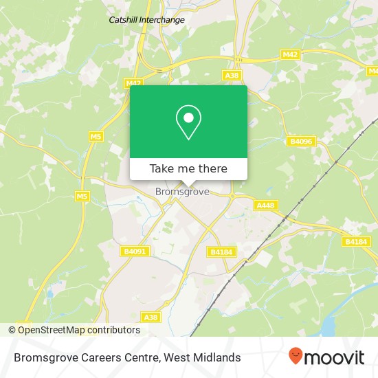 Bromsgrove Careers Centre map