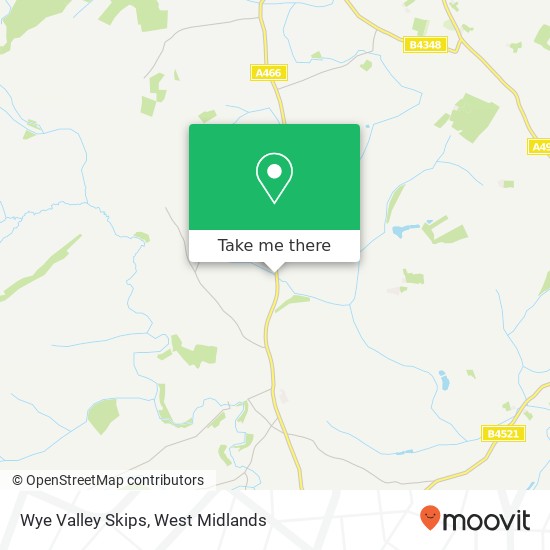 Wye Valley Skips map
