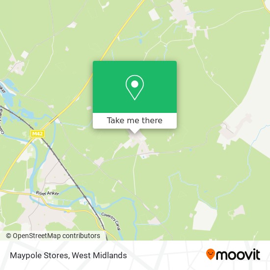 Maypole Stores map