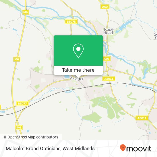 Malcolm Broad Opticians map