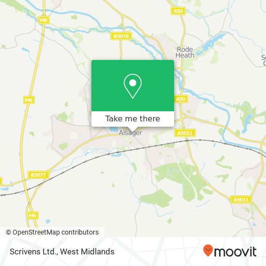 Scrivens Ltd. map