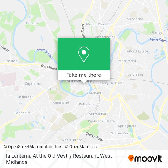 la Lanterna At the Old Vestry Restaurant map