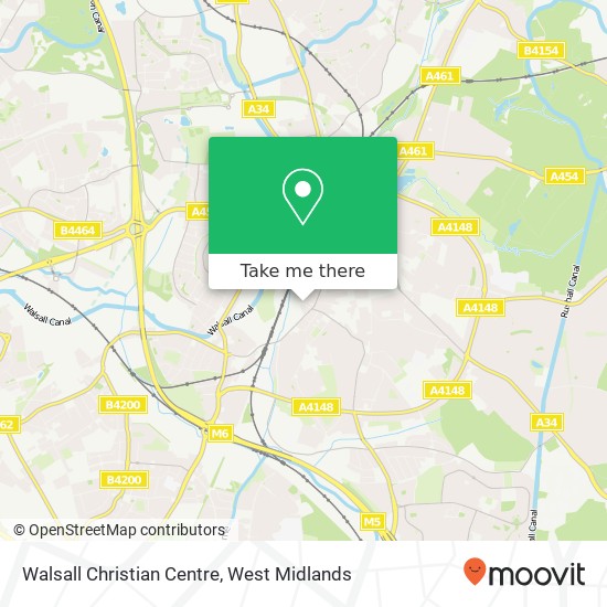 Walsall Christian Centre map