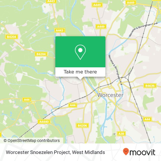 Worcester Snoezelen Project map