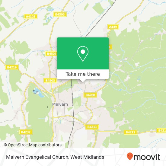 Malvern Evangelical Church map