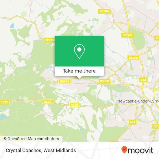 Crystal Coaches map
