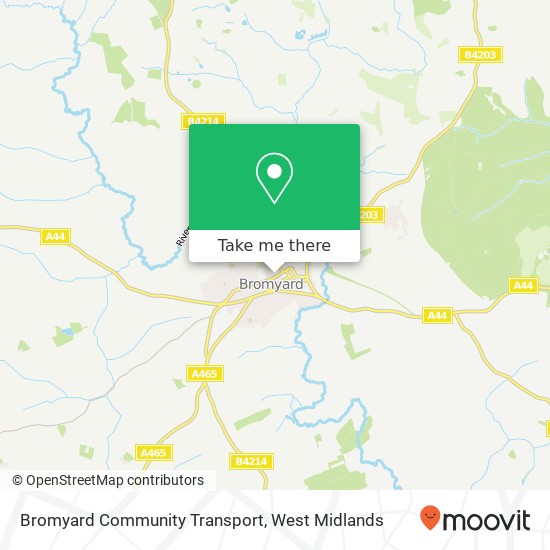 Bromyard Community Transport map