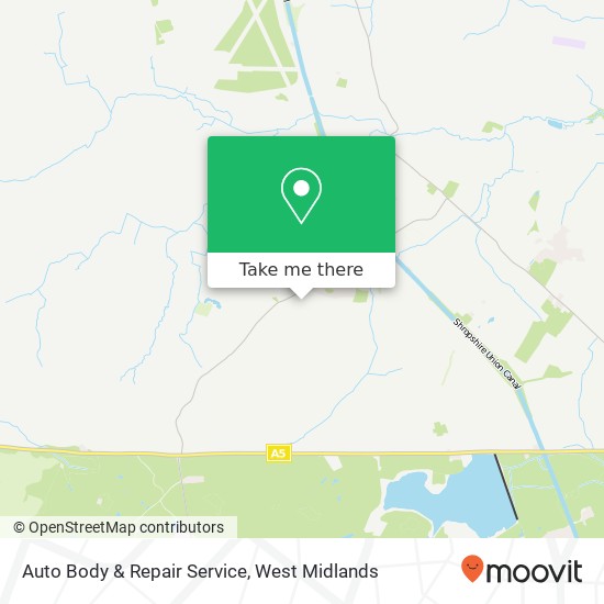 Auto Body & Repair Service map