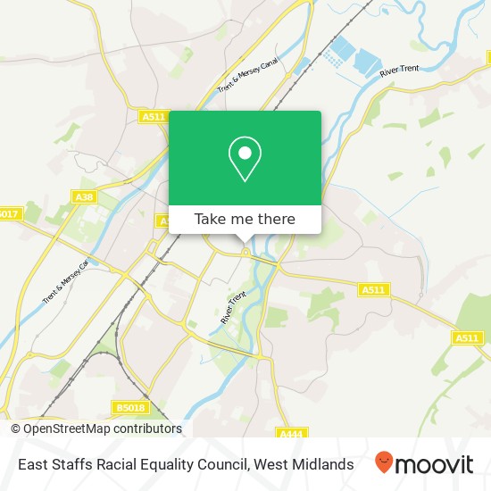 East Staffs Racial Equality Council map