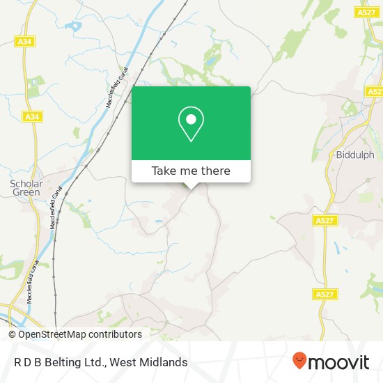 R D B Belting Ltd. map