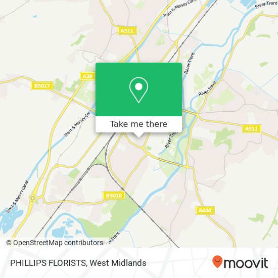 PHILLIPS FLORISTS map