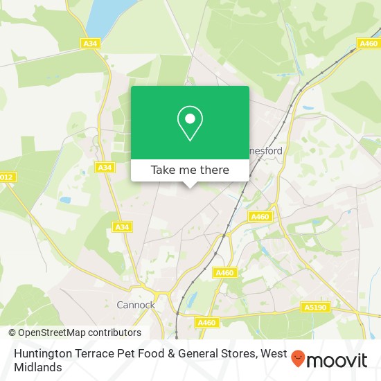 Huntington Terrace Pet Food & General Stores map