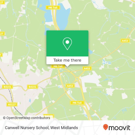Canwell Nursery School map