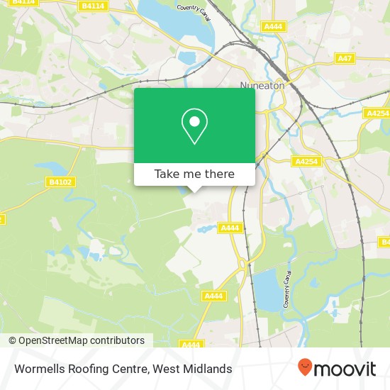 Wormells Roofing Centre map