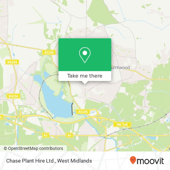Chase Plant Hire Ltd. map