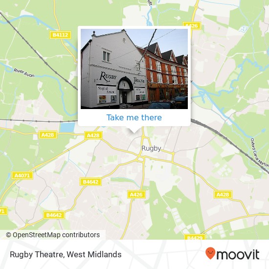 Rugby Theatre map