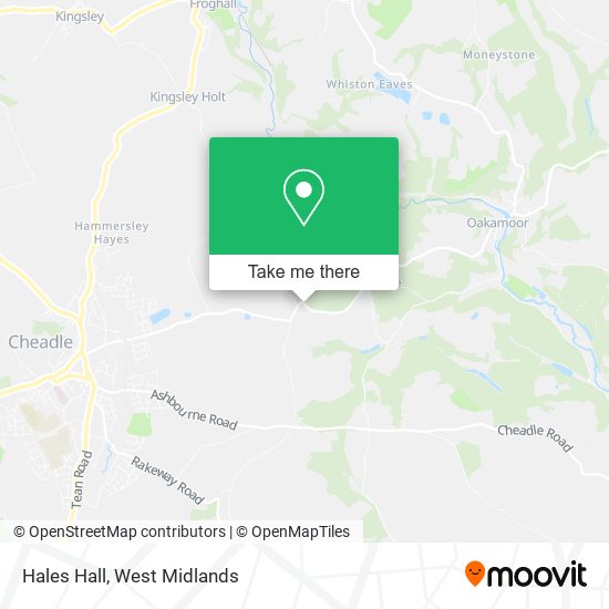 Hales Hall map