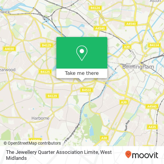The Jewellery Quarter Association Limite map