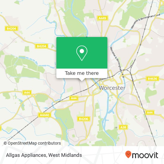 Allgas Appliances map