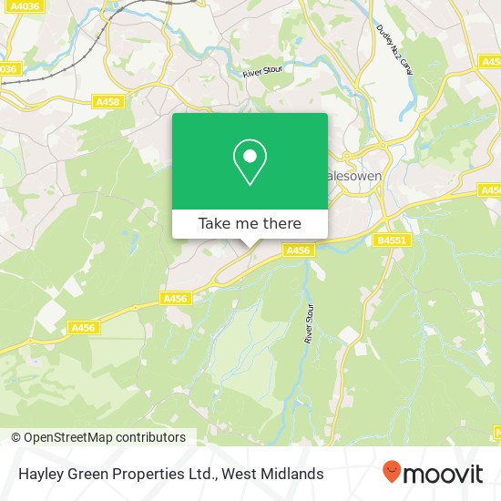 Hayley Green Properties Ltd. map