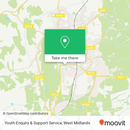 Youth Enquiry & Support Service map