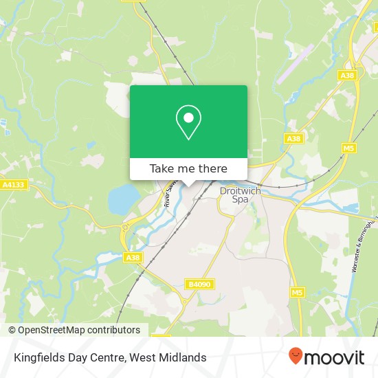 Kingfields Day Centre map