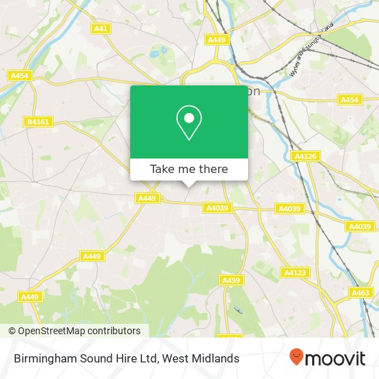 Birmingham Sound Hire Ltd map