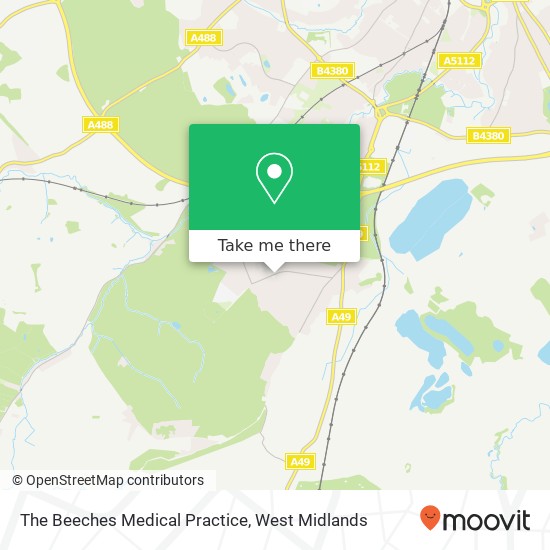 The Beeches Medical Practice map