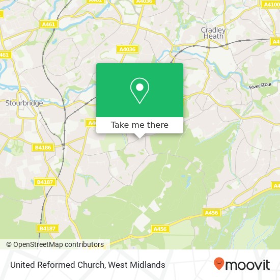 United Reformed Church map