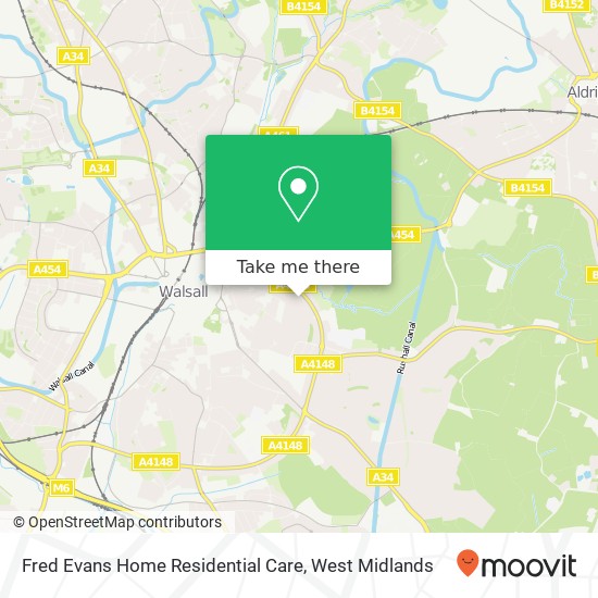 Fred Evans Home Residential Care map