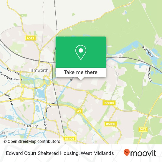 Edward Court Sheltered Housing map
