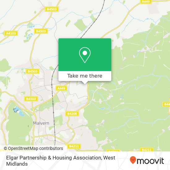 Elgar Partnership & Housing Association map