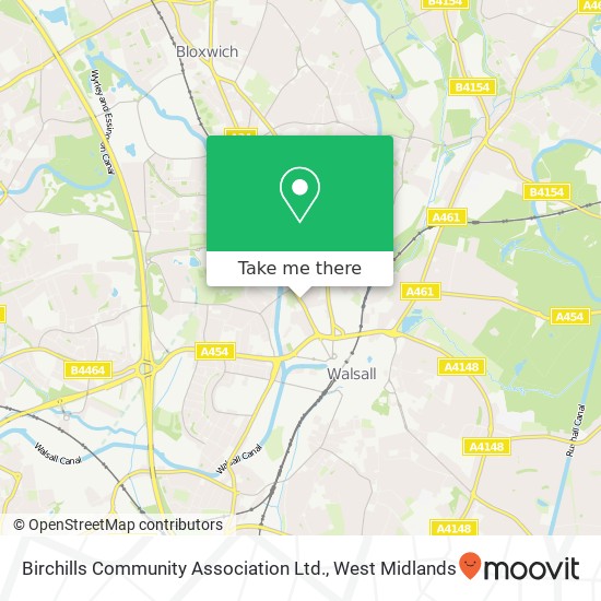 Birchills Community Association Ltd. map