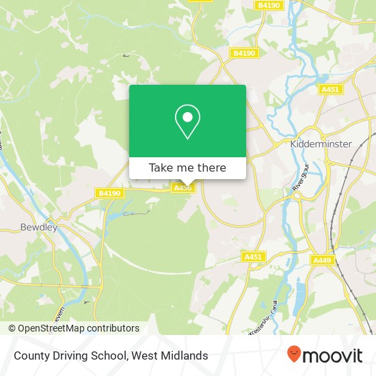 County Driving School map