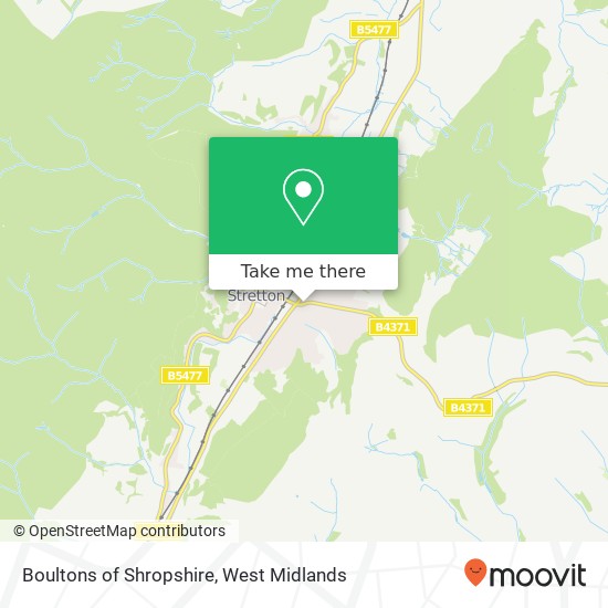 Boultons of Shropshire map